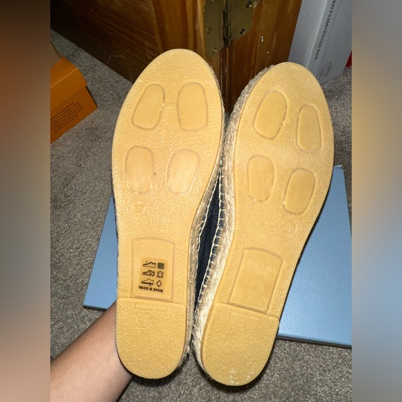 Prada Calzature Donna Espadrilles Denim size 37 BRAND NEW NEVER WORN - Picture 7 of 8
